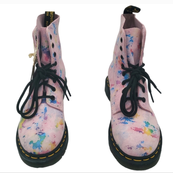 NWT Dr. Martens 1460 Pascal Confetti Lace Up Moto Boot 7 - Picture 4 of 9